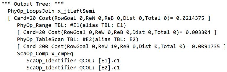 Uncorrelated loops join trace flag output